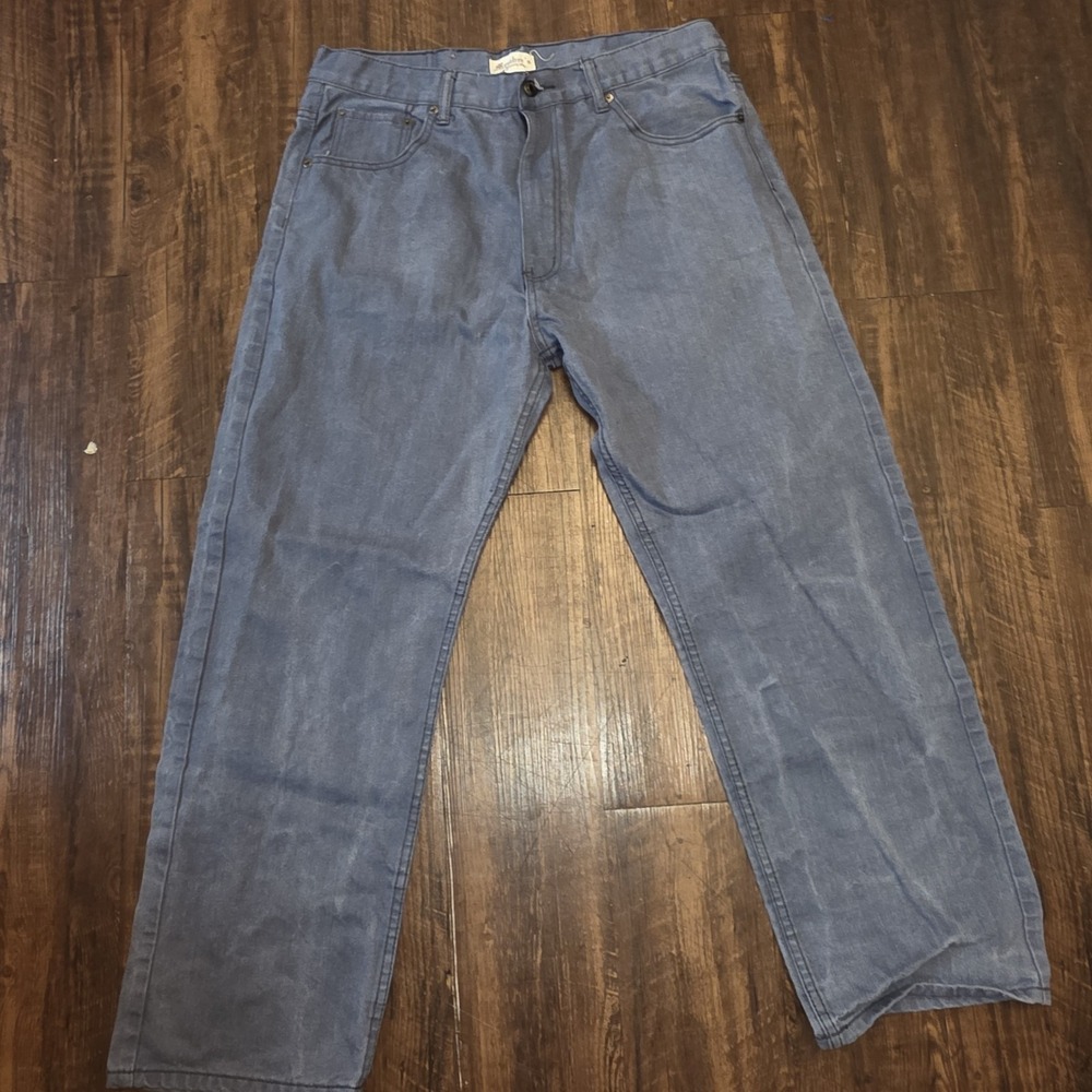 Jeans Member's Property Men's Blue Straight Leg Denim Pants Size 38x32